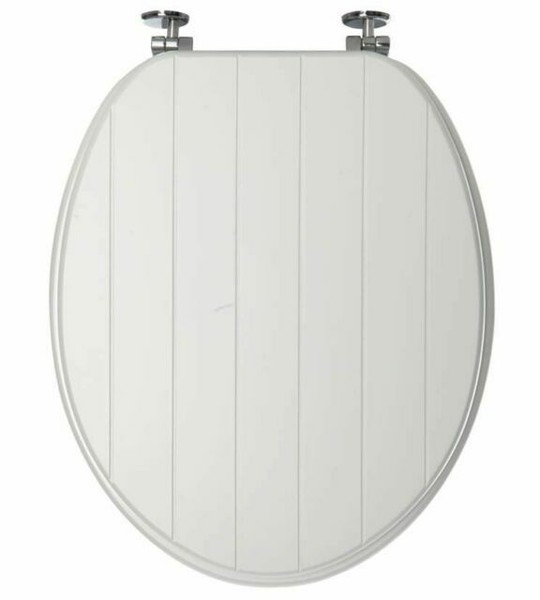 Sabichi White Tongue & Groove Toilet Seat 168436 for sale online eBay