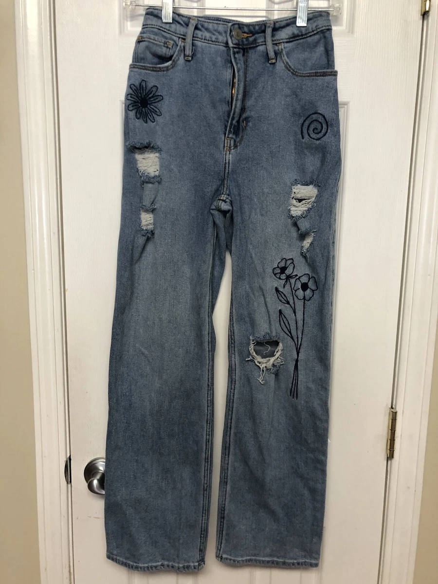 Hollister top embroidered jeans