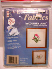 Country Lane 14 count ECRU EvenWeave Cross Stitch Aida 16x16 Colonial Pink