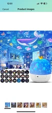 Night Light For Kids,baby Projector For Ceiling,star Galaxy Projector With 360