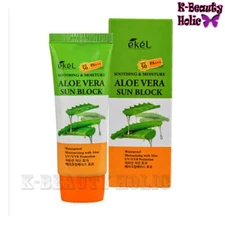 EKEL/UV Soothing & Moisture Aloe Vera Sun Block SPF50 PA+++ 70ml/Makeup Bbase