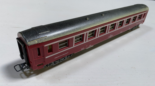 Voiture Restaurant SNCF Lima - Modèle Réduit Voyageurs Rouge Et Gris, Occasion