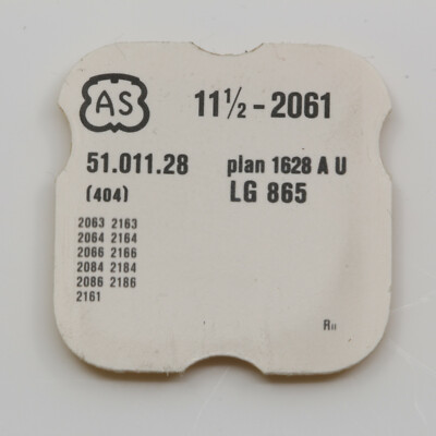AS 2061 Part  404 Aufzugwelle, winding stem, Aufzugswelle -negativ (Werkteil) 