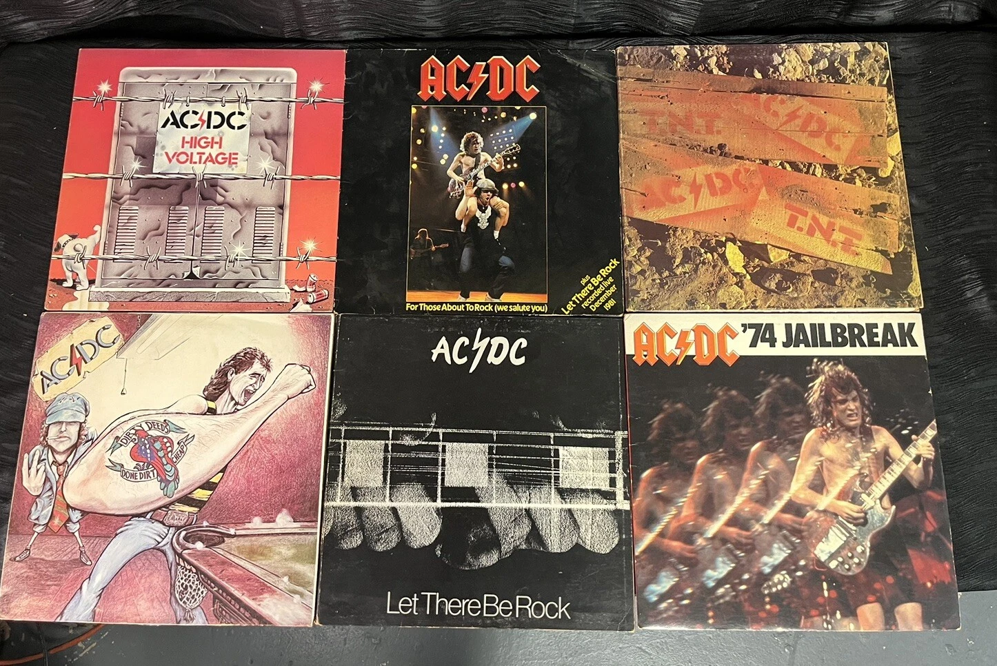 AC/DC ビニールレコードロット ダーティード レットゼアビー ロック 高電圧 TNT 脱獄 - 画像1/24
