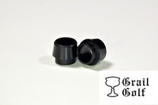GRAIL GOLF NEW PREM BLACK "COLLARED" WOOD FERRULES .350 .25" .500OD QUALITY LOT