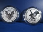 2021 US  Mint American Eagle One Ounce Silver Reverse Proof Two-Coin Set ...