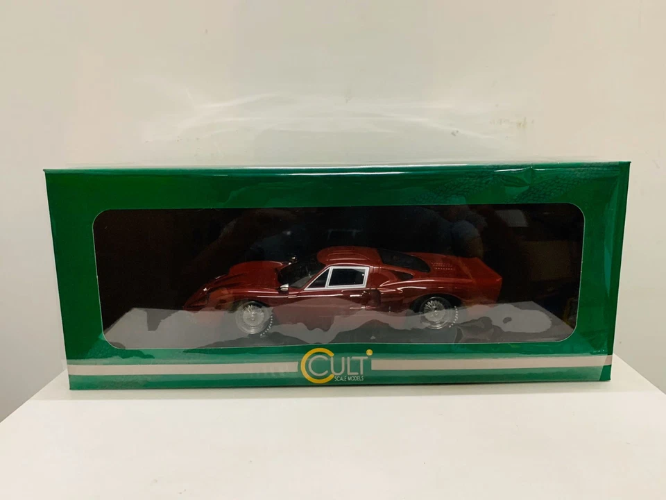 Cult Models! 1:18 Scale Resin Model Car Ford GT40 Mk III 1966 Maroon New in Box - Image 2 of 4