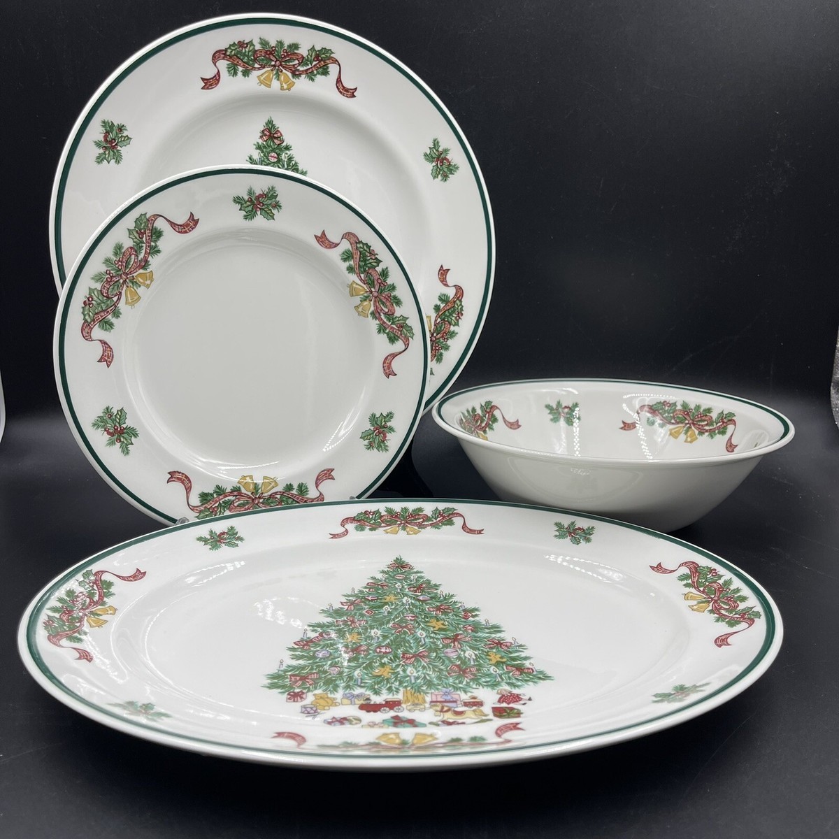 Johnson Brothers VICTORIAN CHRISTMAS Tree Plates Serving Pieces