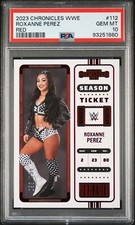 2023 Panini Chronicles WWE Contenders Red #112 Roxanne Perez /199 PSA 10 POP 1