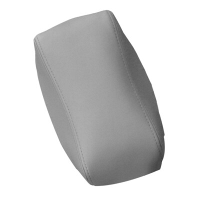 Gray Leather Center Console Box Armrest Pad Lid Cover for Dodge Charger