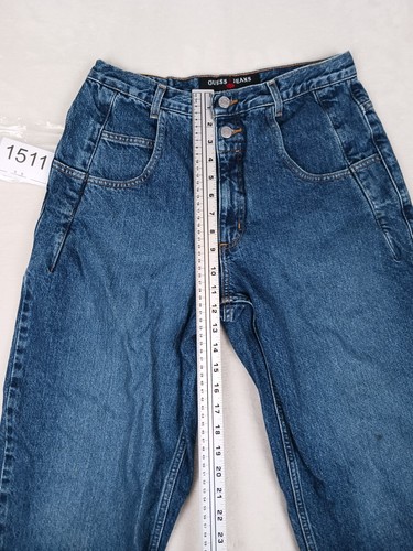 Vintage 90s Guess Men's Pascal Relaxed Loose Fit Size 32x34 (30x33) Denim Jeans - Picture 3 of 10