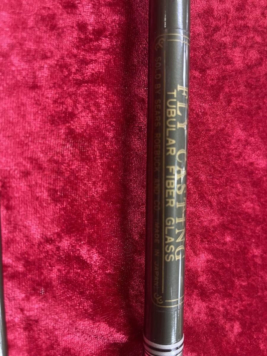 Vintage Sears Roebuck 8’ 6” 7WT Line Fly Rod Fiberglass Fishing