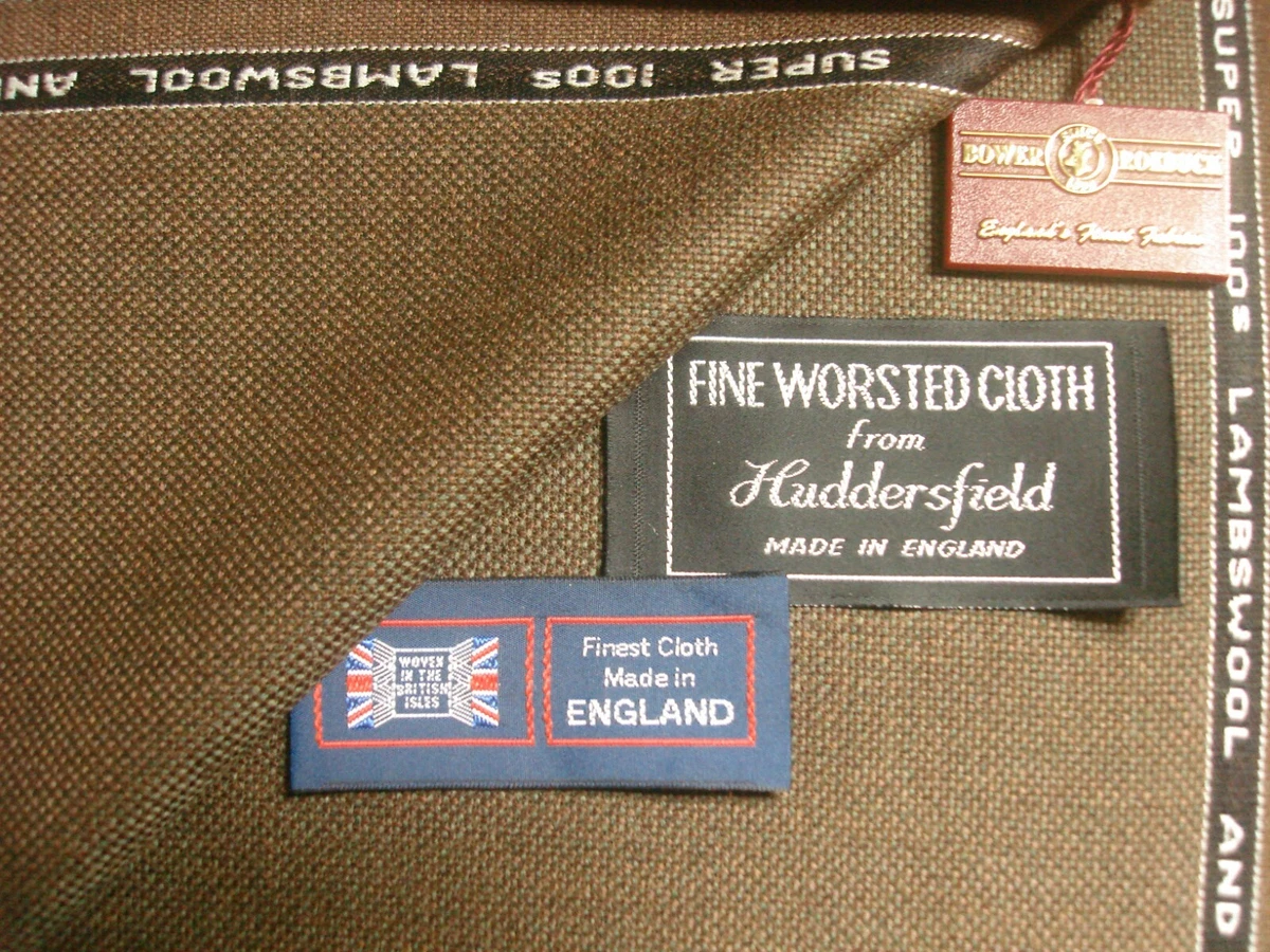 BOWER ROEBUCK LAMBSWOOL + CASHMERE JACKETING FABRIC IN “Olive/Dk