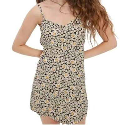 american eagle floral mini dress AE Floral Tie-Sleeve Smocked Mini Dress