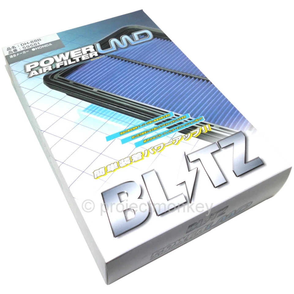 Filtro de aire de admisión Drop-In Blitz 59581 se adapta a: elemento Honda 06-11 Civic y Si 07-11 Foto 2 de 2