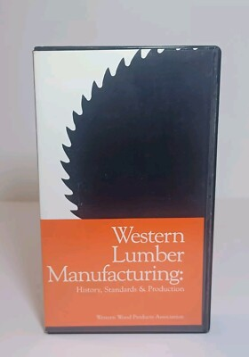 #ad Western Lumber Manufacturing VHS 1991 History Standards amp; Production WWPA $11.88
