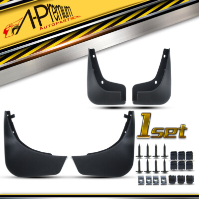 A-Premium 4x Front & Rear Side Mud Flaps Splash Guards for Smart Fortwo 16-18