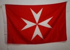 3'X5' Flag Banner Red Order of Malta Knight Brass grommets 90*150cm