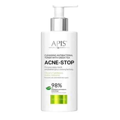 Apis Professional Cleansing Anti-Acne Face Toner Green Tea Extract 300ml