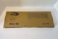 NEW/OPEN BOX AST Wired USB Keyboard Kin-16 NIB