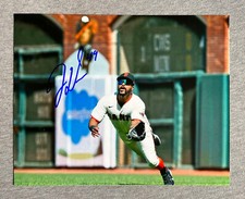 SAN FRANCISCO GIANTS- JAYLIN DAVIS AUTOGRAPH 8x10 ACTION PHOTO #1