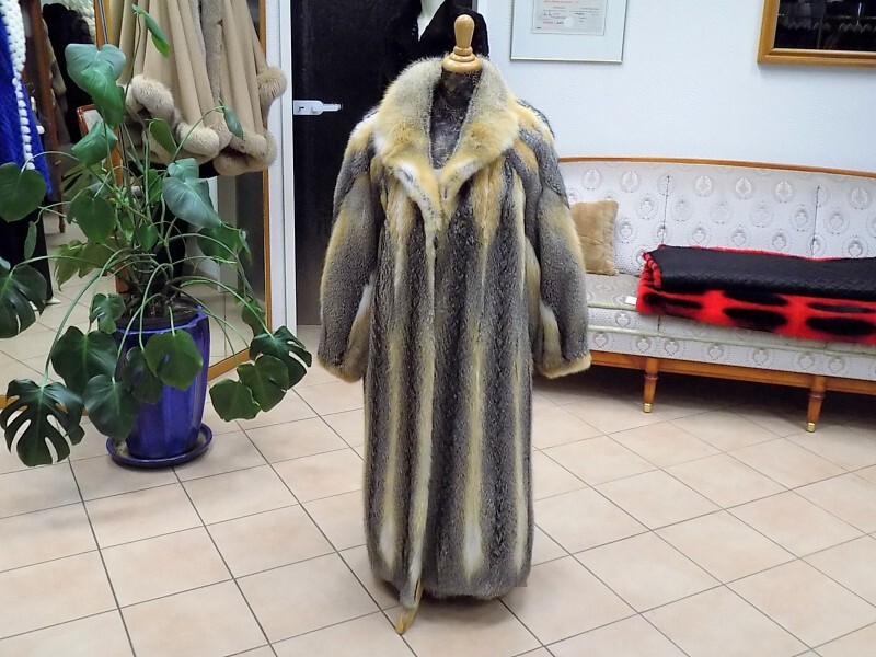 Echter Grisfuchs Pelz Winter Mantel von Kürschnermeister Wolfram