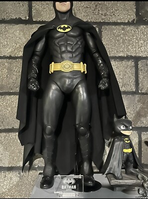 custom batman 1989 keaton leather cape 1:4 Neca Statue Dc