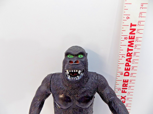 Vintage 1985 Imperial Toys King Kong Gorilla Actionfigur mit grünen Augen (1) - Bild 2 von 4