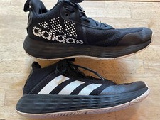 ADIDAS - Own The Game 2.0 Basketball Shoes - Youth Size 4.5 - Black/White