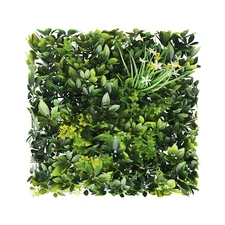 20"x20" Artificial Faux 3D Mixed Panel Leaf Privacy Fence Screen Decor Hedge #6