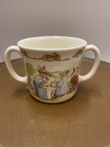 Vintage Royal Doulton Bunnykins Tasse mit zwei Henkeln Englisch Fine Bone China a497 - Bild 3 von 8