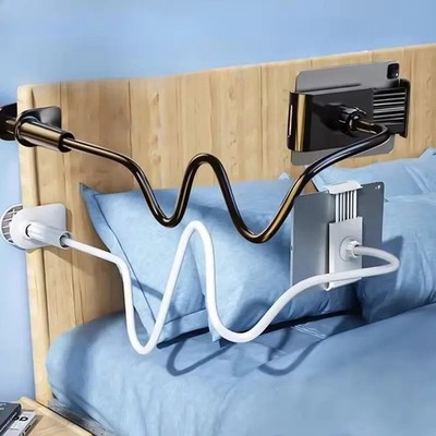 Tablet Halterung Desktop Tisch Bett Ständer 360° Schwanenhals Ipad Handy Halter