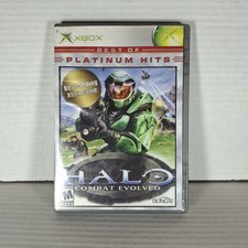 Halo Combat Evolved Xbox Best of Platinum Hits Complete In Box Ships Next Day