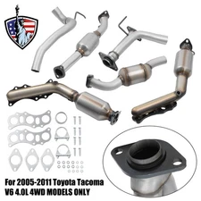 Steel Catalytic Converter w/ Installation Hardware For 2005-2011 Tacoma 4.0L 4WD