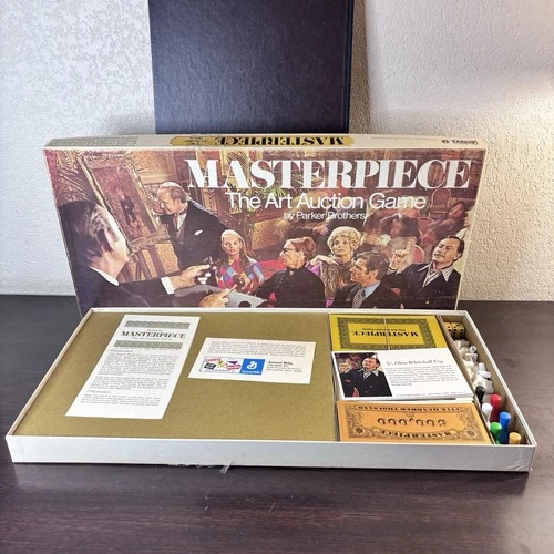 Masterpiece The Art Auction Board Game Parker Brothers VTG 1970 RARE Complete