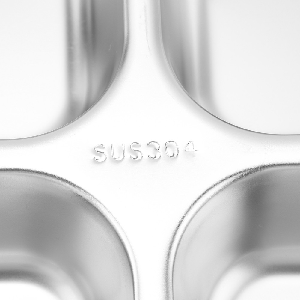304 Stainless Steel Food Serving Tray Canteen Lunch Plates With Cover