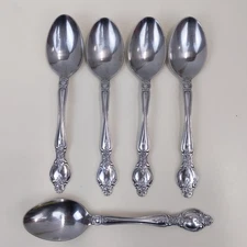 Rogers Co Stainless Korea Rose Floral Scroll 5 Tablespoons Flatware Silverware