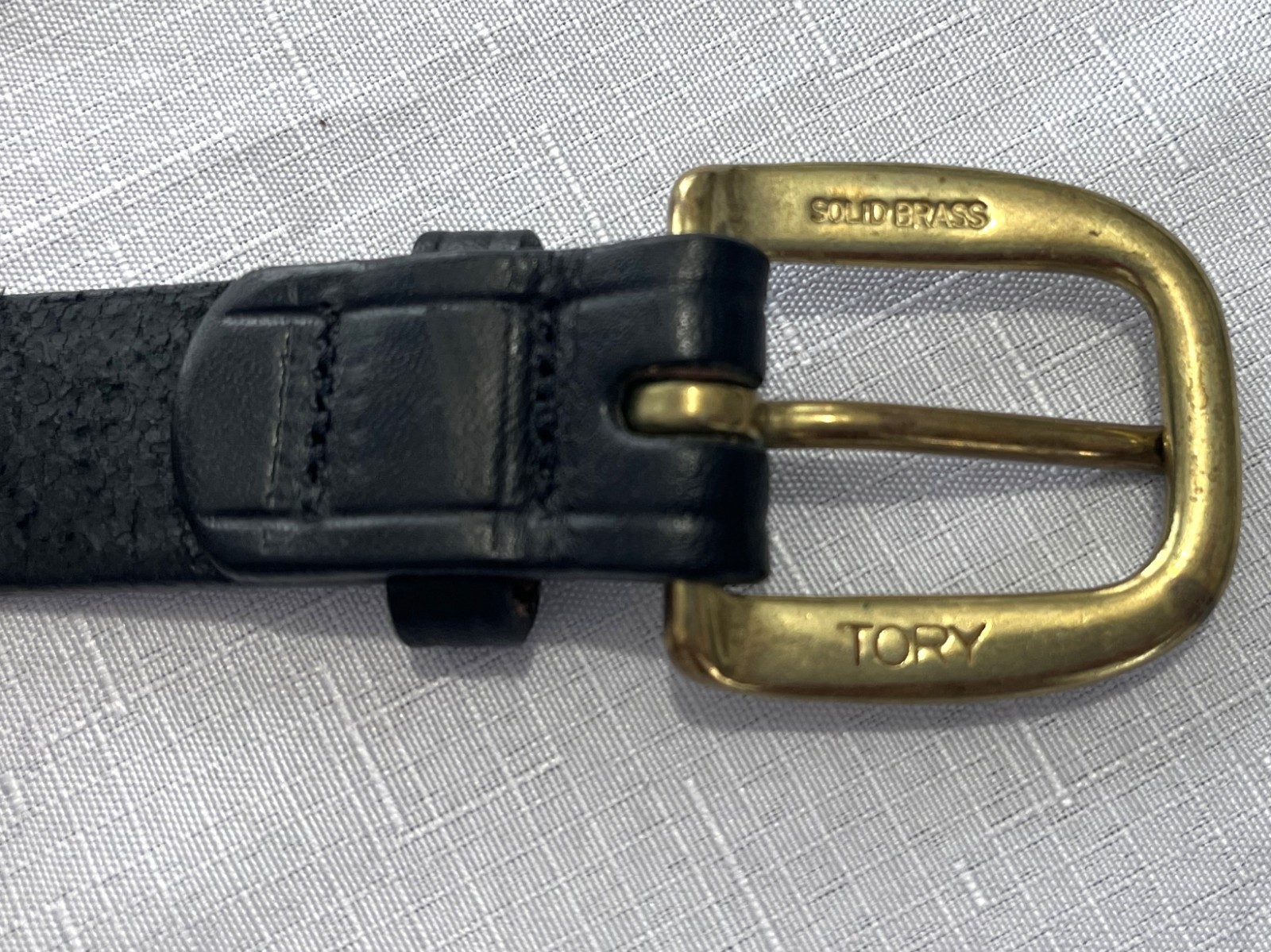 Tory English Bridle Leather Belt Women 28 Black Snaffle Bit Equestrian Horse USA thumbnail 6