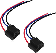 H4 Headlight Wire Socket Connector, 3 Wire Way Male/Female Headlight Power Plug,