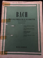 Bach Piccoli Preludi E Fughette für Klavier (kurze Präludien & Fugen für Klavier)