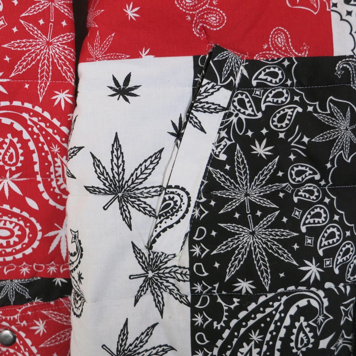 Men's S Eighty Eight Patchwork Bandana Print Jacket View 3
