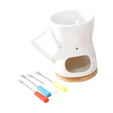 Chocolate Fondue Pot Chocolate Melting Pot for Engagement Party Home Cooking