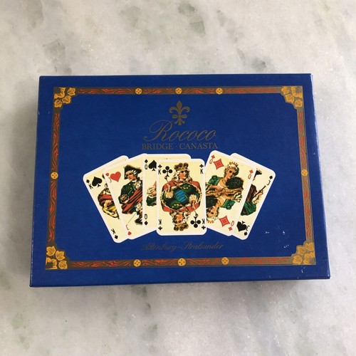 SEALED Rococo Images Bridge Canasta Cards 12 Color Printing Made Western Germany - Picture 7 of 11