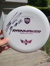 Discmania Rainmaker Prototype Flex 2 Signed Eagle McMahon Auto Mint 173g Disc 