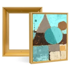 2 Pack Canvas Floater Frame for 11x14 Prints, Canvas Floating Frame for 0.6"-...