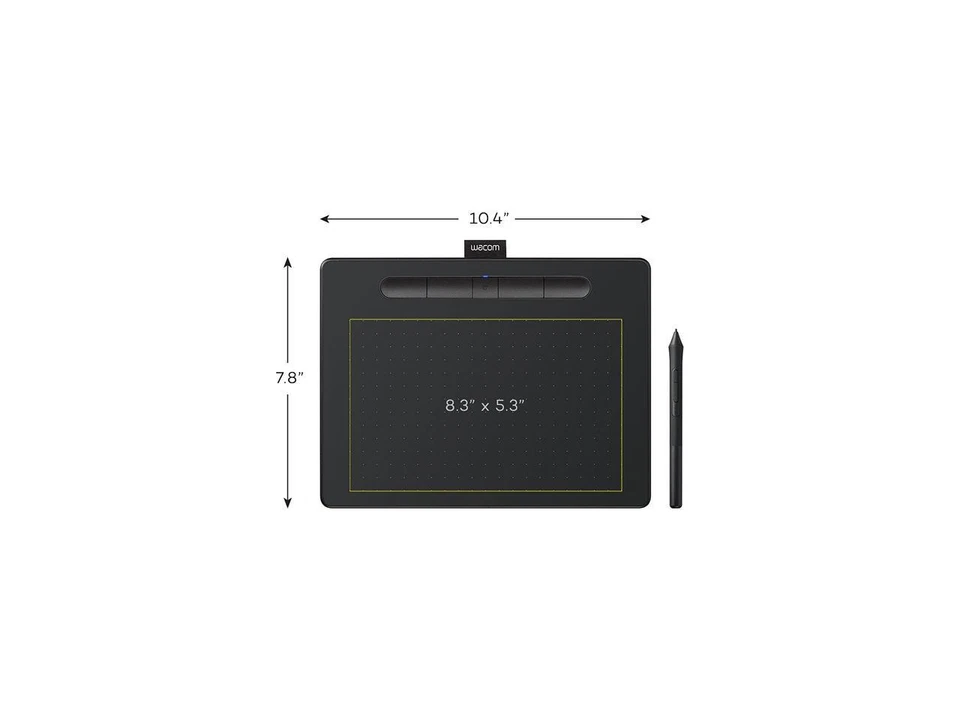 Wacom Intuos Medium Bluetooth Graphics Drawing Tablet, Portable for Teachers, - Image 3 of 4
