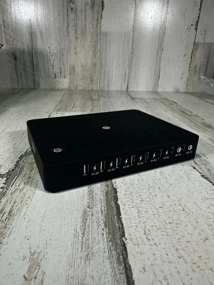 Sharper Image Black 8 Device Quick Charging Station - Image 4 of 4