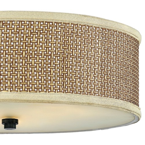 Quoizel ZE1617 Black Zen 3-Light 17"W Flush Mount Ceiling Fixture - Picture 2 of 2