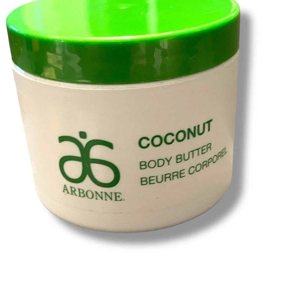 Arbonne 椰子身体油 4 盎司保湿霜皮肤护理无麸质素食密封 — 第 2/4 张图片