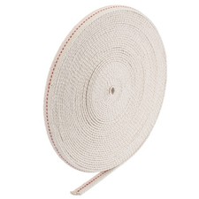 Lampada Olio Stoppino Cotone 10mm Piatto Larghezza 10M Lungo con Punto Rosso per Illuminazione